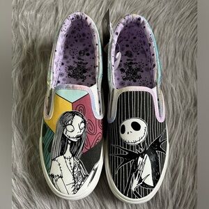 Disney The Nightmare Before Christmas Sneakers Womens Size 6 1/2 Slip On‎ Shoes